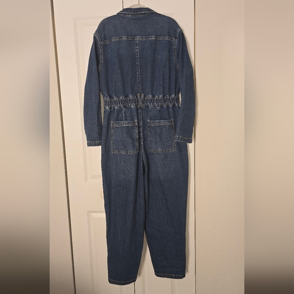 Universal Thread Blue Denim Jumpsuit - Picture 2 of 3
